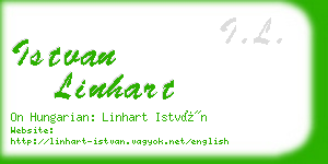 istvan linhart business card